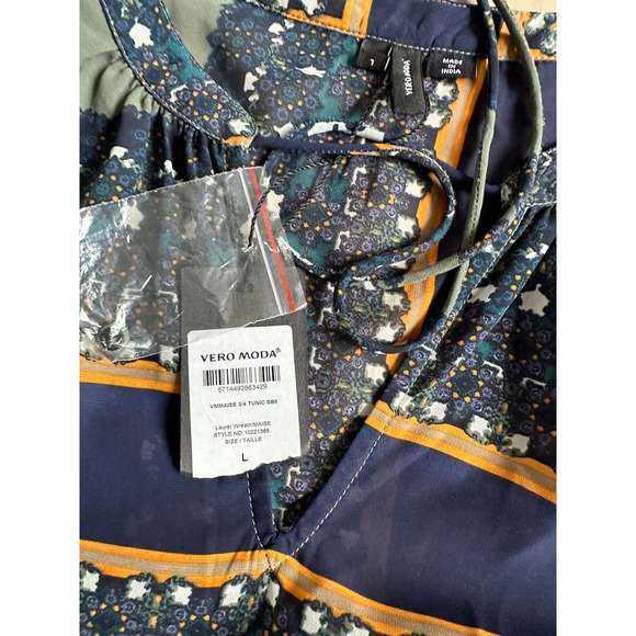 Vero moda vmMaise 3/4 tunic‎ dress Size L - Picture 4 of 6